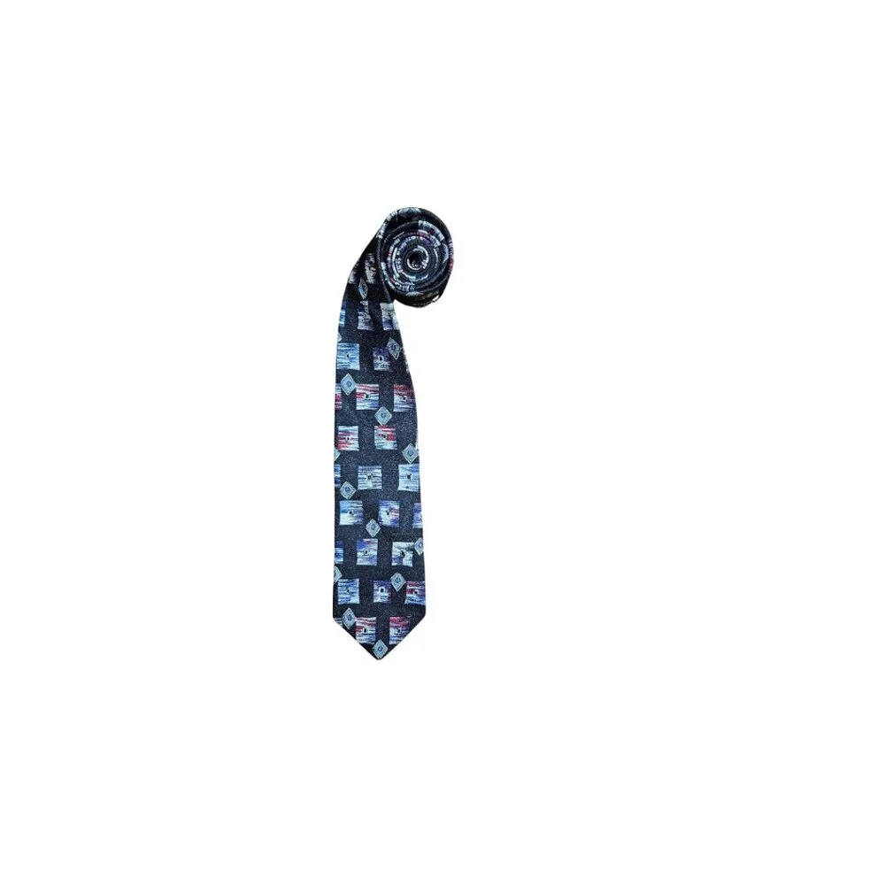Vintage Club Room Boy's 100% Silk Abstract Tie